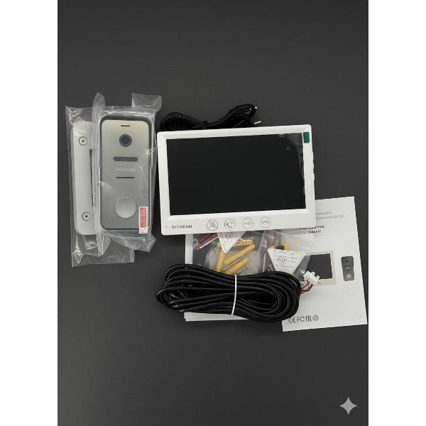 Видеодомофон SkyBeam 94712HA+94208-1080PWH