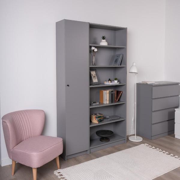 Дверь для шкафа Гуд Лакк Варма Стэнд Дор 190 39х190х1,6, цвет серый