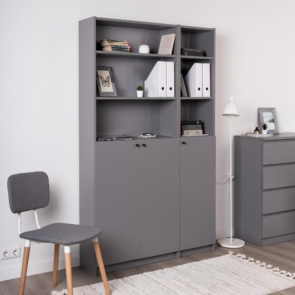 Дверь для шкафа Гуд Лакк Варма Стэнд Дор 96 39х96х1,6, цвет серый