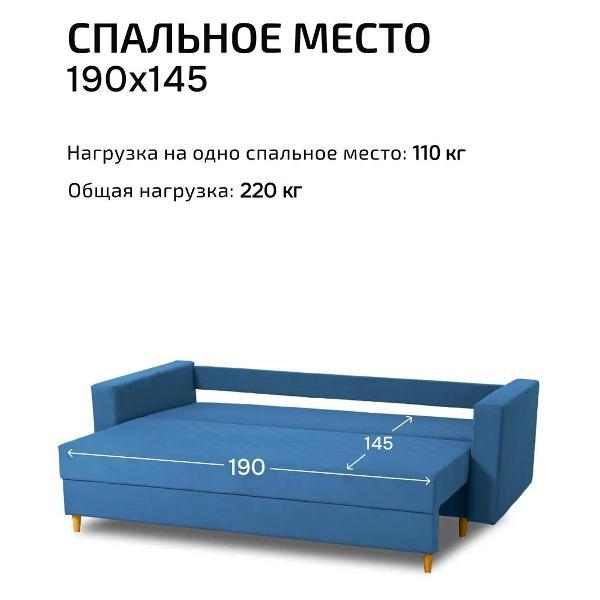 Диван CityHD Венеция синий