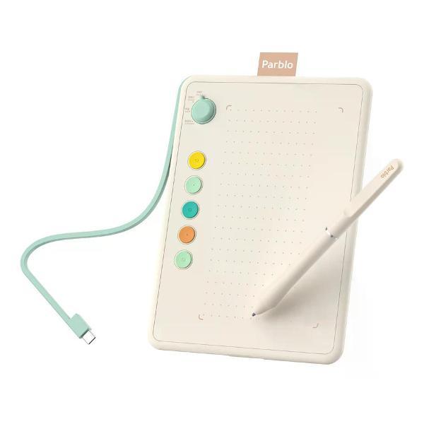 Планшет графический Parblo Ninos Q Creamy белый