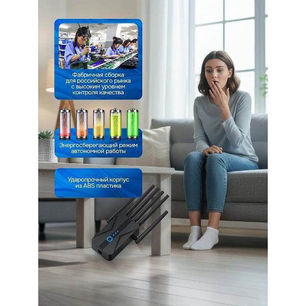 Усилитель интернет сигнала SimpleRED M-97D-6_black