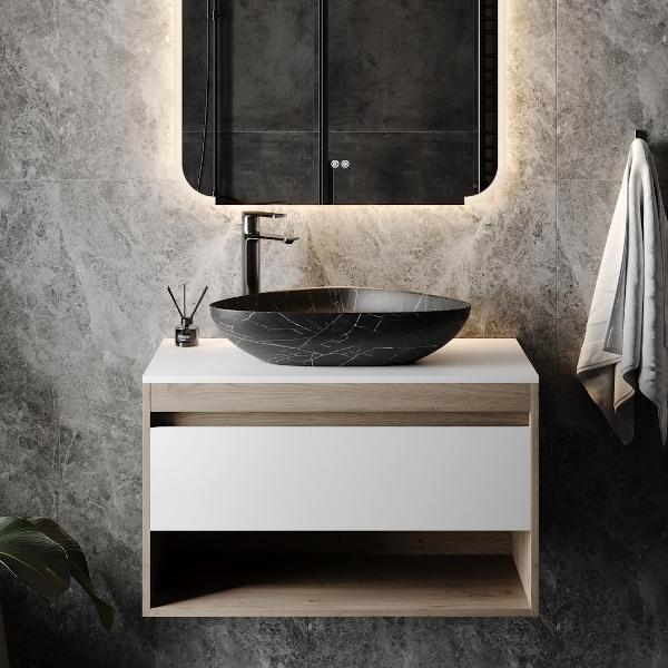 Раковина для ванной Teymi Ellie W 60 черный мрамор