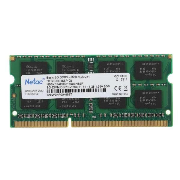 Оперативная память Netac NTBSD3N16SP-08 Basic SO DDR3L-1600 8G C11