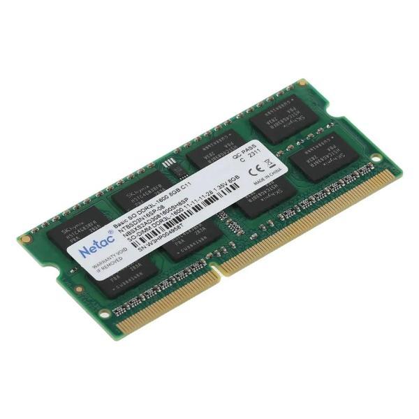Оперативная память Netac NTBSD3N16SP-08 Basic SO DDR3L-1600 8G C11