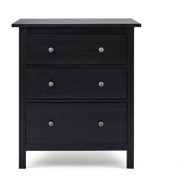 Комод Лузалес КЫМОР 3 ящ 85х96х37 чёрный