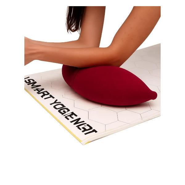 Коврик для йоги . полумесяц бордовая