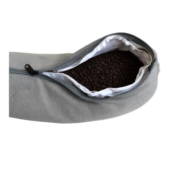 Коврик для йоги . полумесяц серая