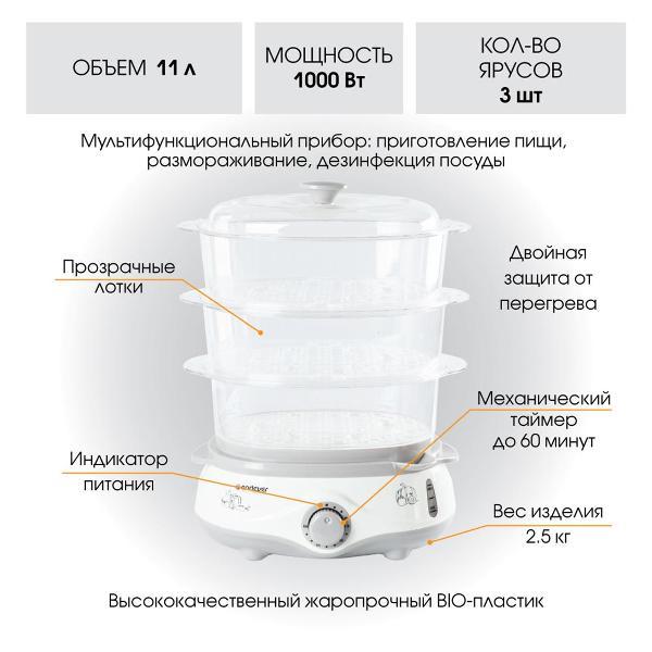 Пароварка Endever Vita-170