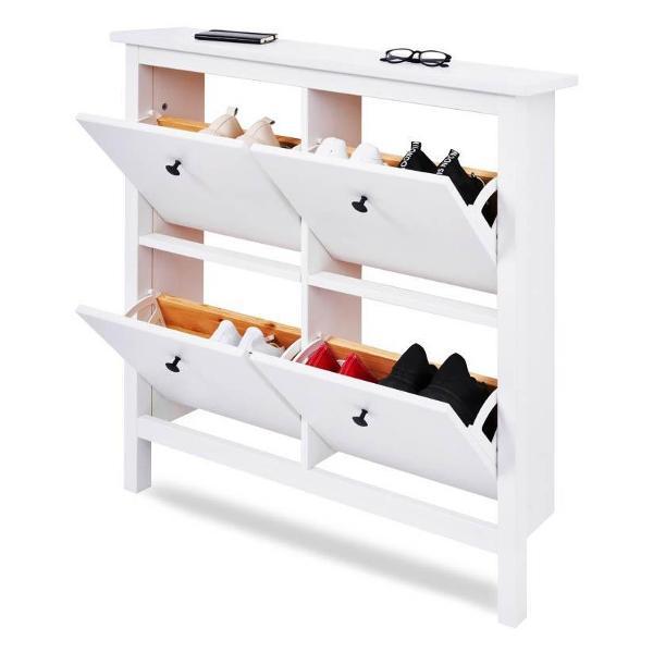 Обувница Лузалес КЫМОР 106х101х22 белый