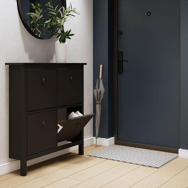 Обувница Лузалес КЫМОР 106х101х22 чёрный