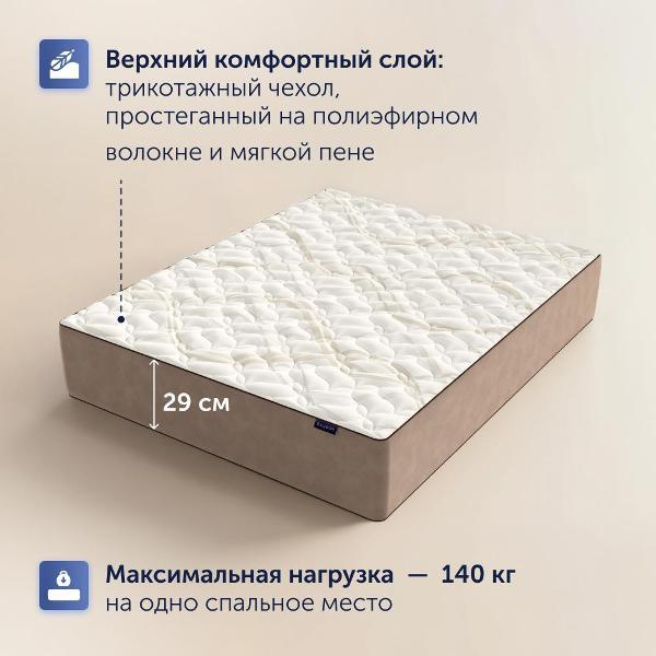 Матрас buyson 180х200 см, независимые пружины, BuyRoyal