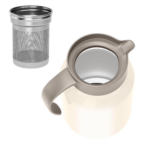 Чайник-термос JOYLUX 1л заварник-сито бежевый