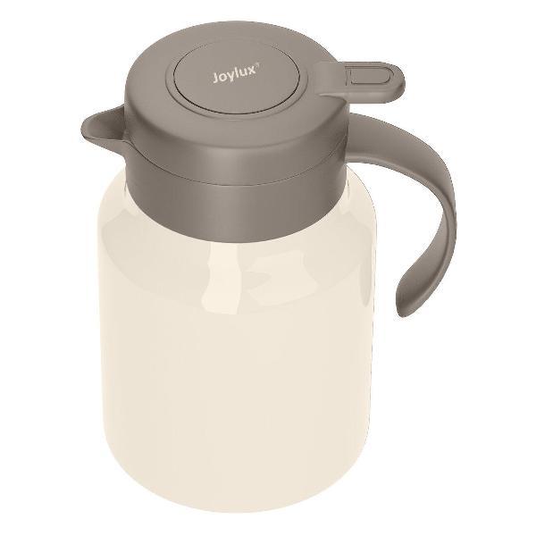 Чайник-термос JOYLUX 1л заварник-сито бежевый