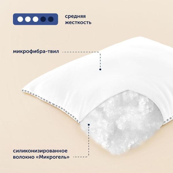 Подушка buyson анатомическая набивная для сна family BuyKind, 70х70