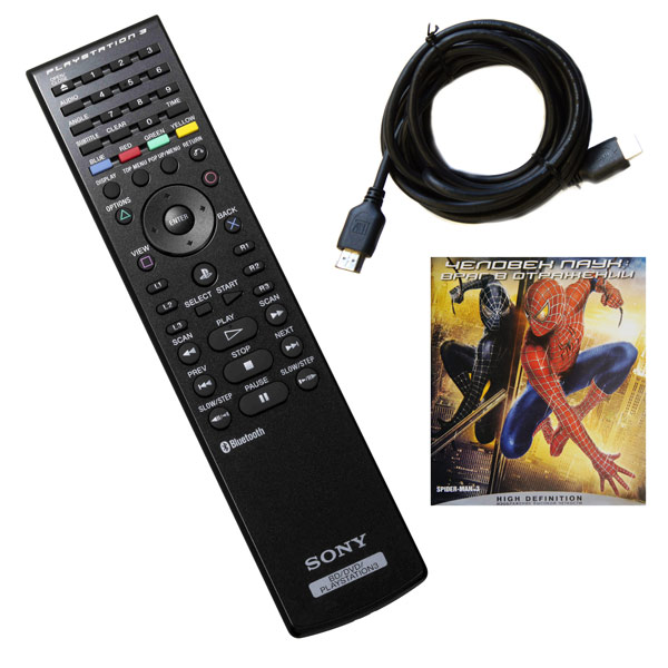 Пульт Sony + HDMI кабель + BD Человек-паук: Враг в отражении фото