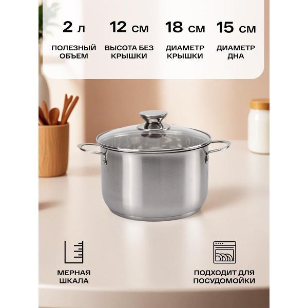 Набор кастрюль LoliDream нержавеющая сталь 8 предметов