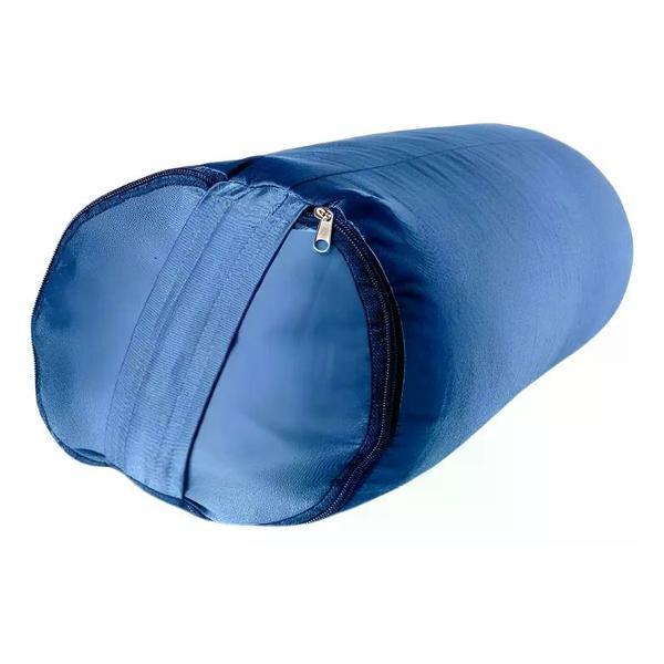 Подголовник для бани Ramayoga с гречишной лузгой 4,7 кг, 50 см, синий