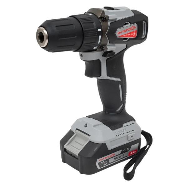 Дрель-шуруповерт ИНТЕРСКОЛ ДА-13/18ВК аккум. (кейс в комплекте, 2аккум), 575.2.2.70