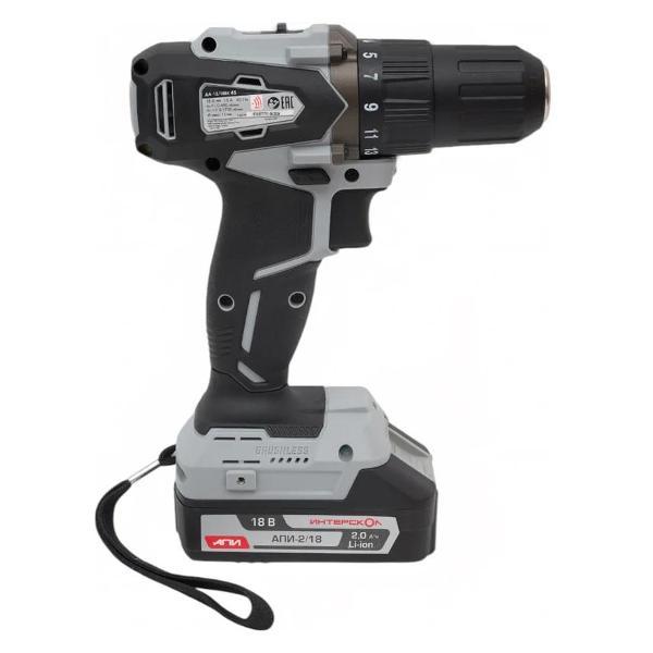 Дрель-шуруповерт ИНТЕРСКОЛ ДА-13/18ВК аккум. (кейс в комплекте, 2аккум), 575.2.2.70