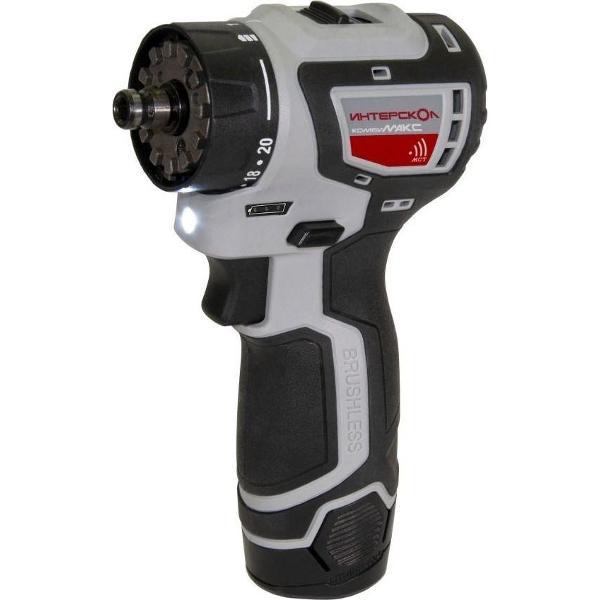 Дрель-шуруповерт ИНТЕРСКОЛ ДА-10/12В 36 КомбиМАКС