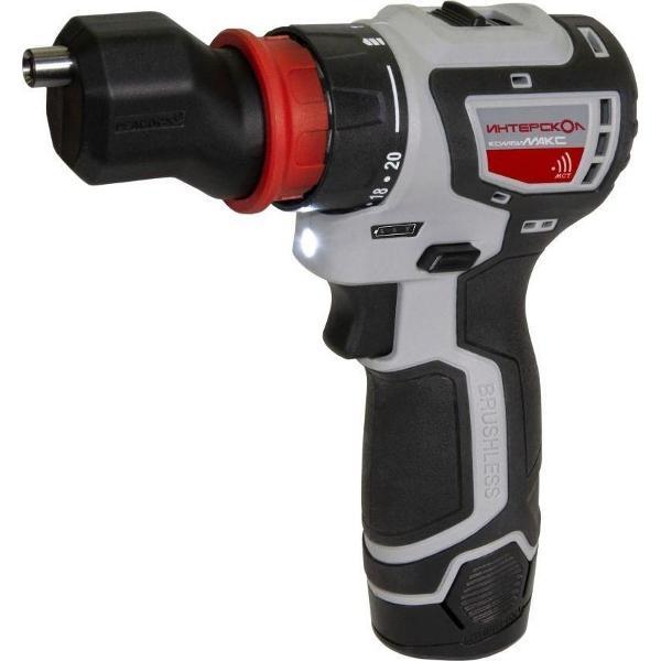 Дрель-шуруповерт ИНТЕРСКОЛ ДА-10/12В 36 КомбиМАКС