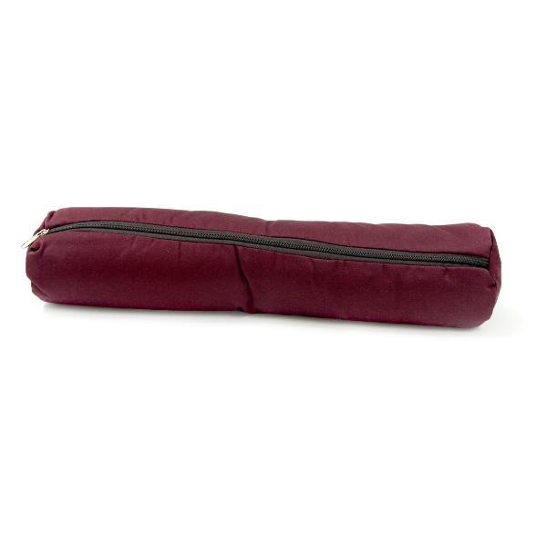 Валик Ramayoga два чехла, бордовый 40 см