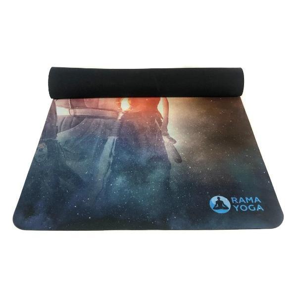 Коврик для йоги Ramayoga Поехали Space Collection из микрофибры и каучука