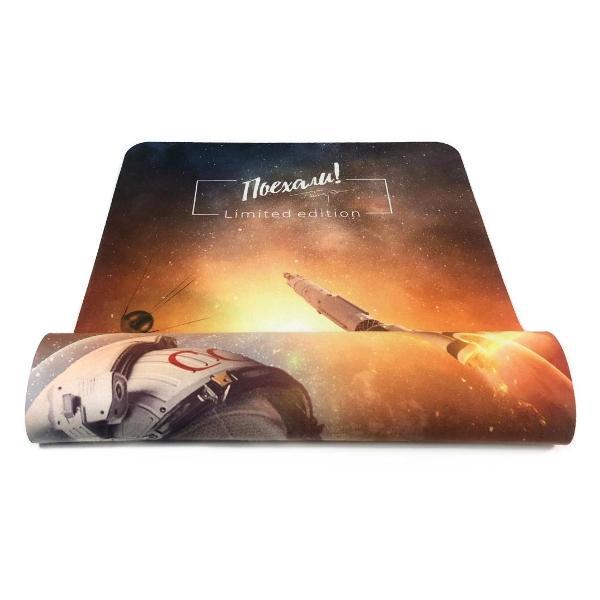 Коврик для йоги Ramayoga Поехали Space Collection из микрофибры и каучука