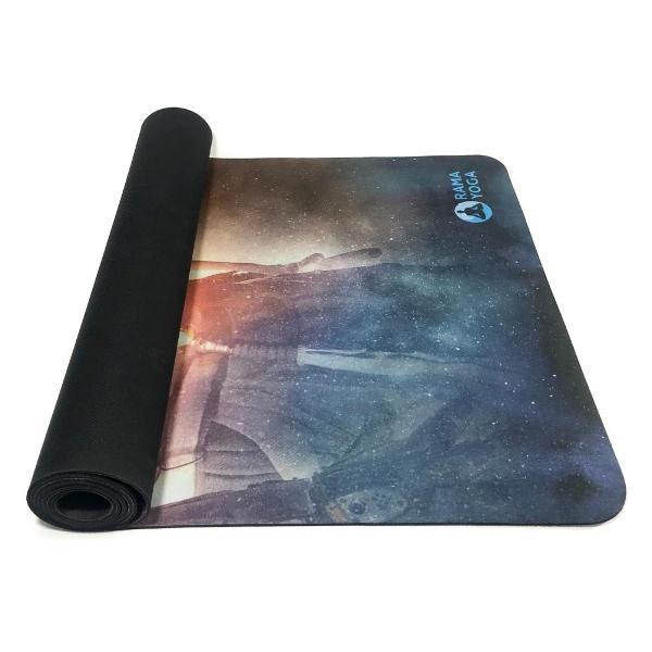Коврик для йоги Ramayoga Поехали Space Collection из микрофибры и каучука