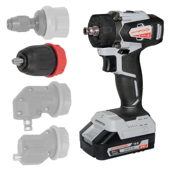 Дрель-шуруповерт ИНТЕРСКОЛ ДА-13/18ВК 45 комби фото