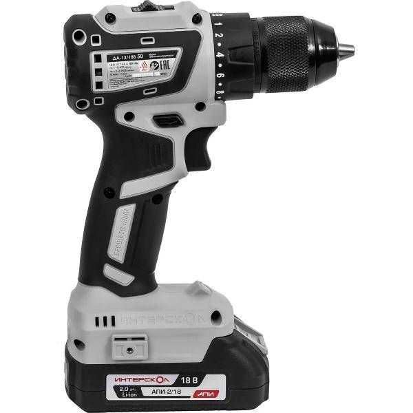 Дрель-шуруповерт ИНТЕРСКОЛ ДАУ-13/18В 50