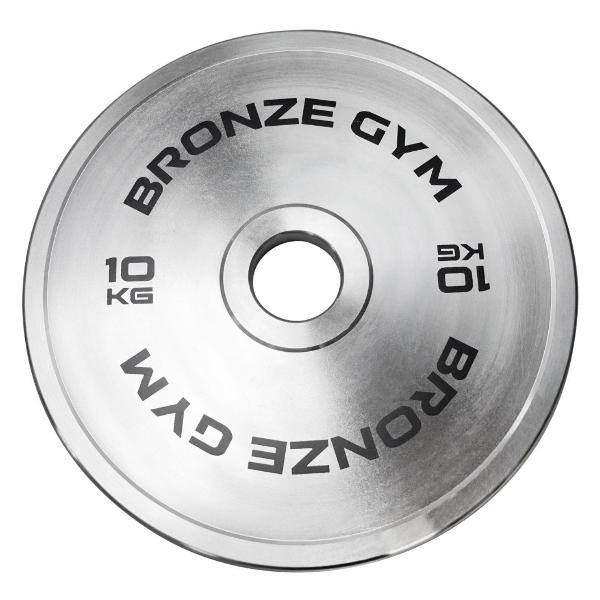 Диски для штанг и гантелей Bronze Gym олимпийский стальной 10 кг