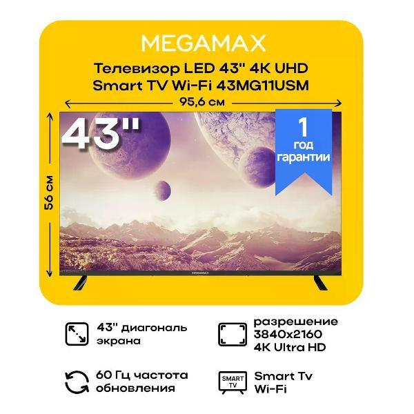 Телевизор MEGAMAX 43MG11USM фото