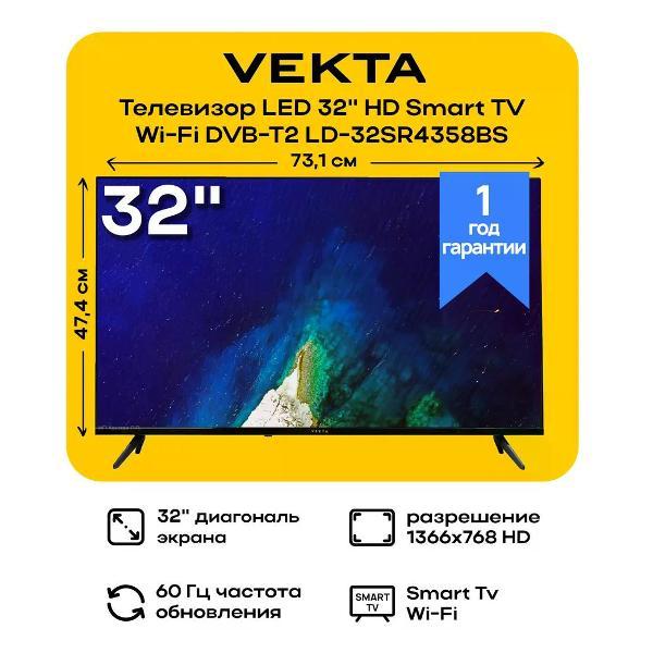 Телевизор Vekta LD-32SR4358BS