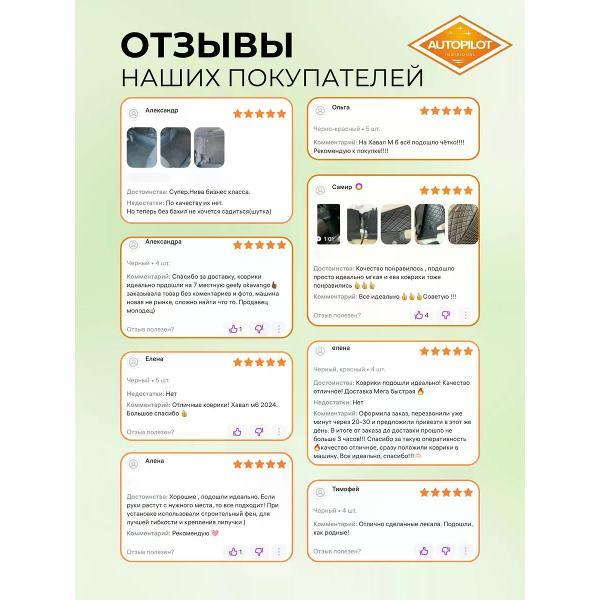 Коврик автомобильный AUTOPILOT INDIVIDUAL EVA black-black-540_в машину Mitsubishi Lancer 9