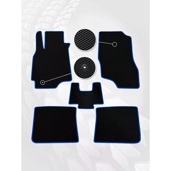 Коврик автомобильный AUTOPILOT INDIVIDUAL EVA black-blue-540_эва в машину Mitsubishi Lancer 9 2000-2010