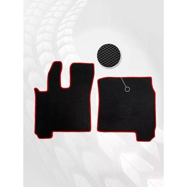 Коврик автомобильный AUTOPILOT INDIVIDUAL EVA-2-black-red-171_в салон FAW J6P 2007-н.в.