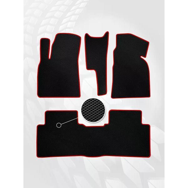 Коврик автомобильный AUTOPILOT INDIVIDUAL EVA black-red-298_в салон Hyundai Matrix 2001-2010
