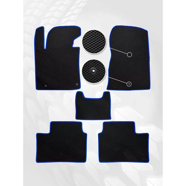 Коврик автомобильный AUTOPILOT INDIVIDUAL EVA black-blue-361_в салон Kia Ceed 2 2012-2018