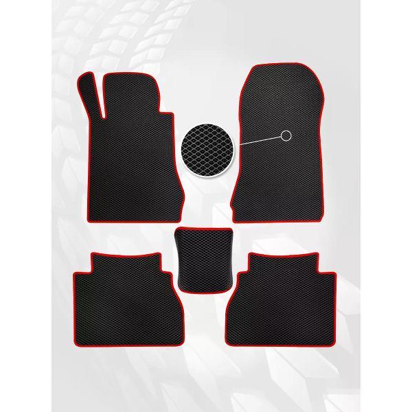 Коврик автомобильный AUTOPILOT INDIVIDUAL EVA black-red-484_в машину Mercedes-Benz E W210 1995-2003
