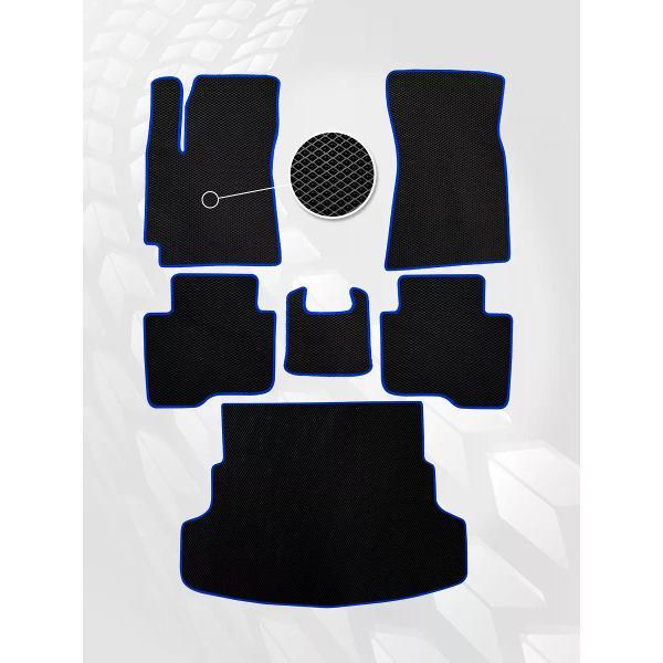 Коврик автомобильный AUTOPILOT INDIVIDUAL EVA COMBO black-blue-89-4_в салон и багажник Changan Alsvin (2018-н.в.)