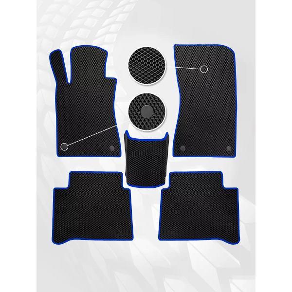 Коврик автомобильный AUTOPILOT INDIVIDUAL EVA black-blue-485_в салон Mercedes-Benz E W211 2002-2009