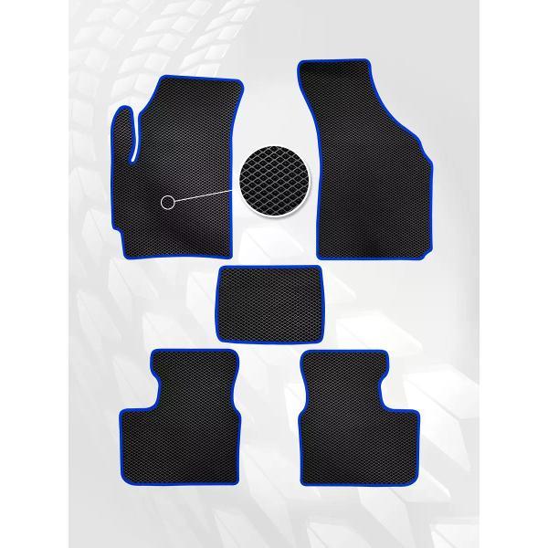 Коврик автомобильный AUTOPILOT INDIVIDUAL EVA black-blue-159_в машину Daewoo Matiz 1998-2015