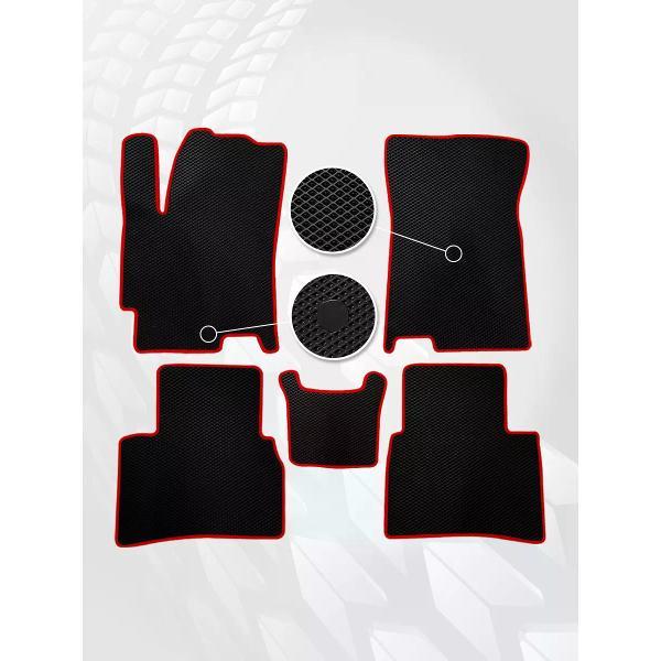 Коврик автомобильный AUTOPILOT INDIVIDUAL EVA black-red-339_в салон Jac J7 (2020-н.в.)