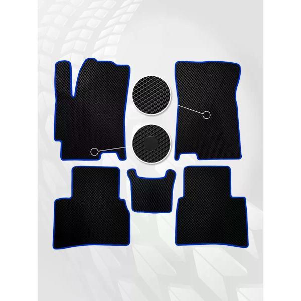 Коврик автомобильный AUTOPILOT INDIVIDUAL EVA black-blue-339_в салон Jac J7 (2020-н.в.)