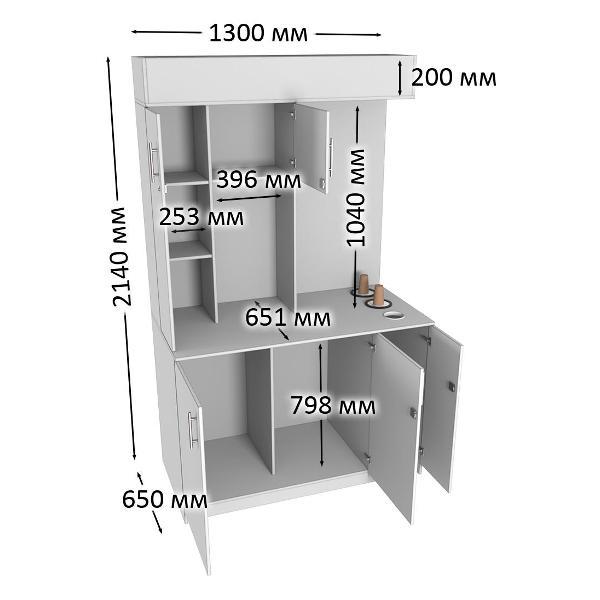 Кофепоинт Westcom №6 Ясень Анкор темный и Дуб Сонома