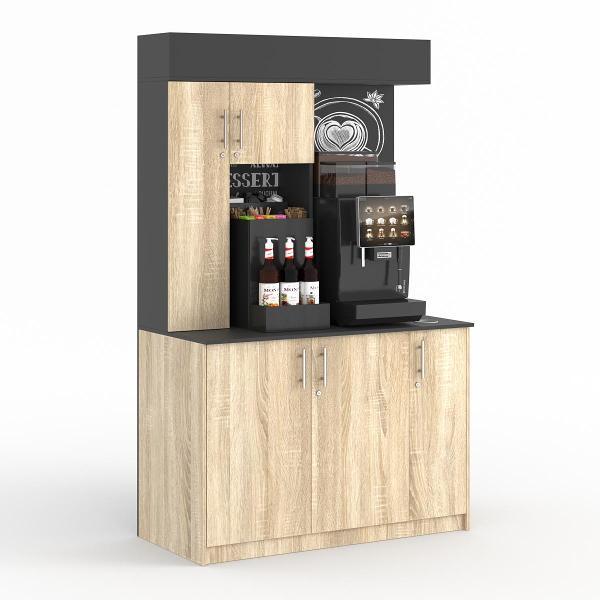 Кофепоинт Westcom №6 Ясень Анкор темный и Дуб Сонома