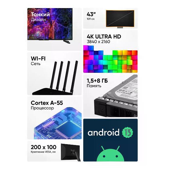 Телевизор Scoole SL-LED43S98T2SU