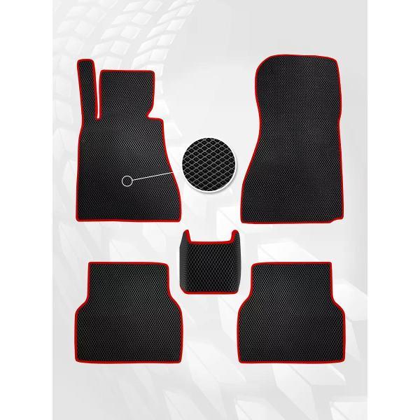 Коврик автомобильный AUTOPILOT INDIVIDUAL EVA black-red-45_эва в машину BMW 5 E39 1995-2004